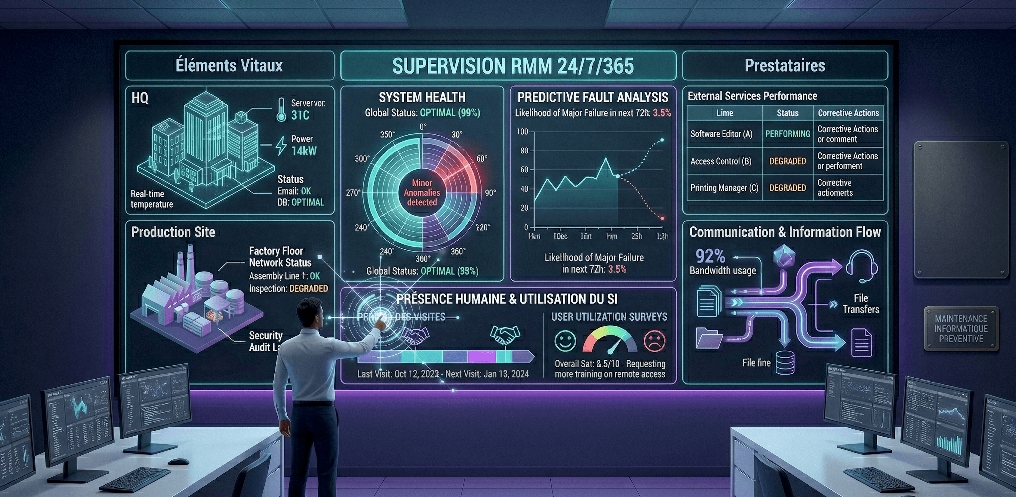 Supervision RMM et monitoring des infrastructures